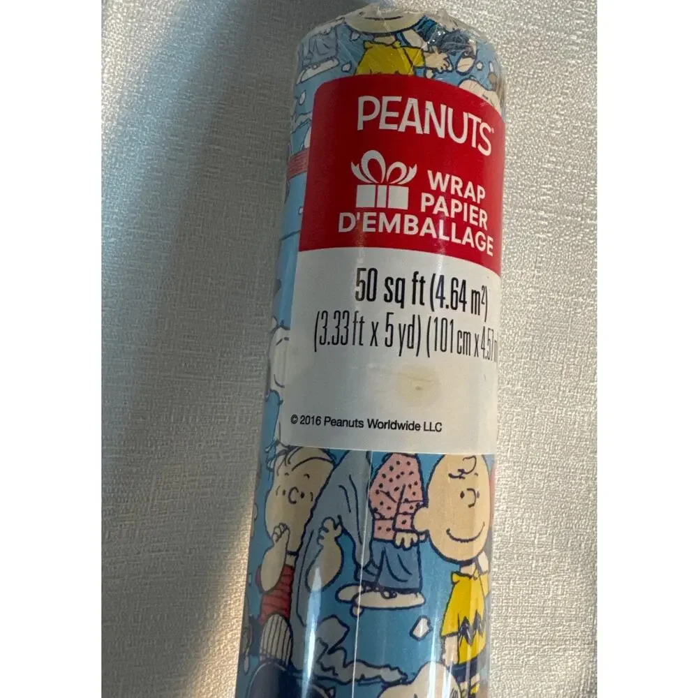 Peanuts Gang Birthday Party Wrapping paper 50 sqft 41